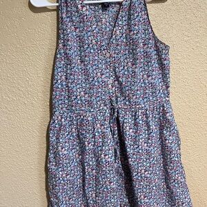 GAP Floral Sleeveless Dress - Blue and Red